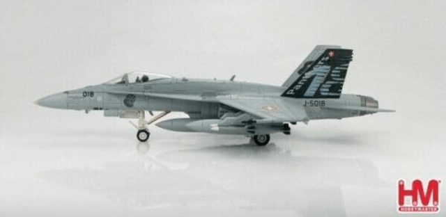 F/A-18C Hornet Swiss Air Force 18th Sqn. "Panthers" J-5018, 1:72, HobbyMaster