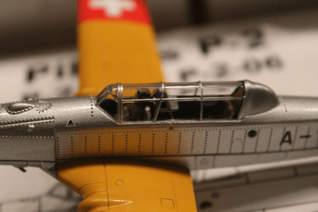 Pilatus P-2-05 A-126 Flügel gelb Jg. 1949, 1:72, ACE