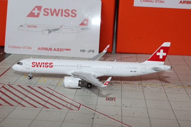 Swiss A321Neo (HB-JPB) "Chateau-d'Oex", 1:400, JC Wings