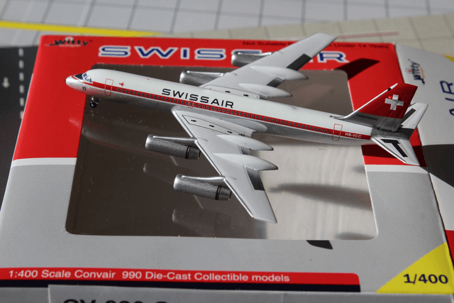 Swissair CV-990 Coronado (HB-ICC), 1:400, selten