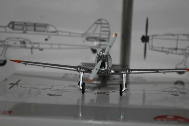 Pilatus P-2-06 U-134 Orange/Alu Dübendorf (1970), 1:72, ACE