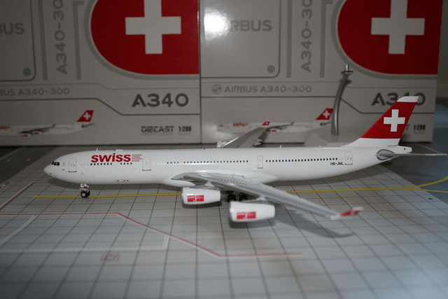  Swiss A340-300 (HB-JML), 1:200