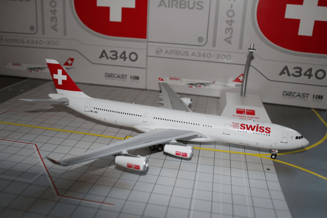  Swiss A340-300 (HB-JML), 1:200