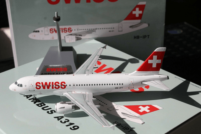 Swiss A319 (HB-IPT) 1:200, JFox MODELS
