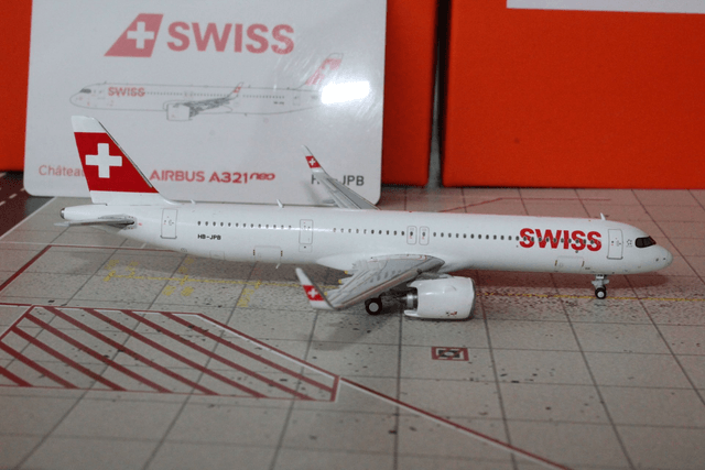 Swiss A321Neo (HB-JPB) "Chateau-d'Oex", 1:400, JC Wings