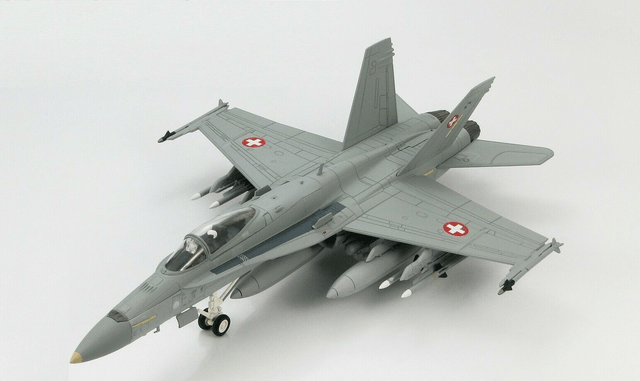 F/A-18C Hornet Swiss Air Force "with decals for J-5001-J-5026", 1:72 
