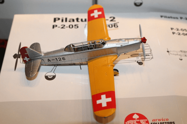 Pilatus P-2-05 A-126 Flügel gelb Jg. 1949, 1:72, ACE