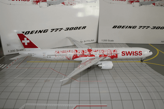 Swiss B777-300ER &quot;Faces of Switzerland&quot; (HB-JNA), 1:200