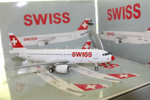 Swiss A320-200 &quot;Red Nose&quot; (HB-IJI), 1:200, JFox