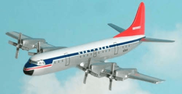 Northwest Airlines L-188C (OC) (N130US), 1:400 