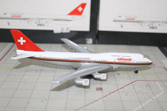 Swissair B747-300, 1:500, Herpa, selten