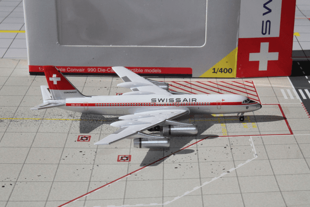 Swissair CV-990 Coronado (HB-ICC), 1:400, selten
