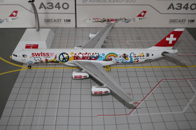 Swiss A340-300 (HB-JMJ) &quot;San Francisco Livery&quot;, 1:200, JCWings