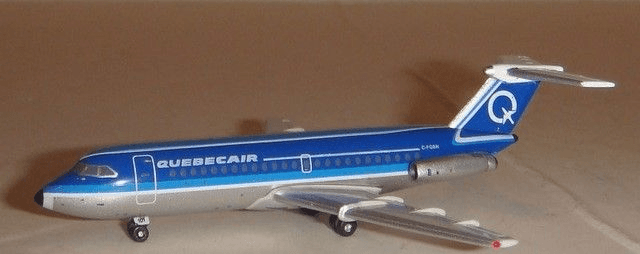 Quebecair BAC-111 (C-FOBN) 1:400