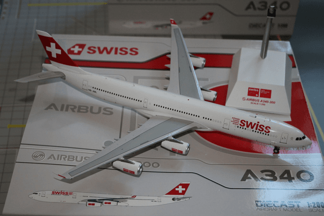  Swiss A340-300 (HB-JML), 1:200