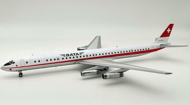 SATA DC-8-63 (HB-IDM), 1:200 Inflight200!